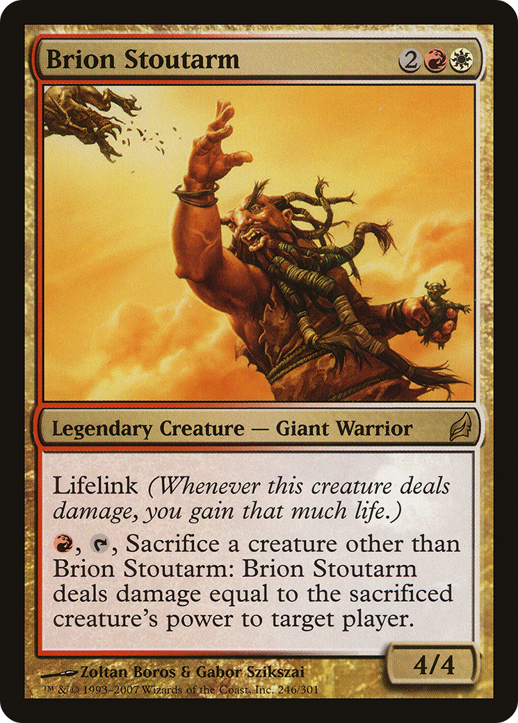 Brion Stoutarm (LRW-246) - Lorwyn - Premium MTG Single from Wizards of the Coast - Just $0.17! Shop now at Game Crave Tournament Store