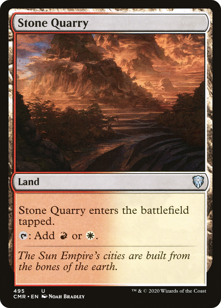 Stone Quarry (CMR-495) - Commander Legends - Premium MTG Single from Wizards of the Coast - Just $0.08! Shop now at Game Crave Tournament Store