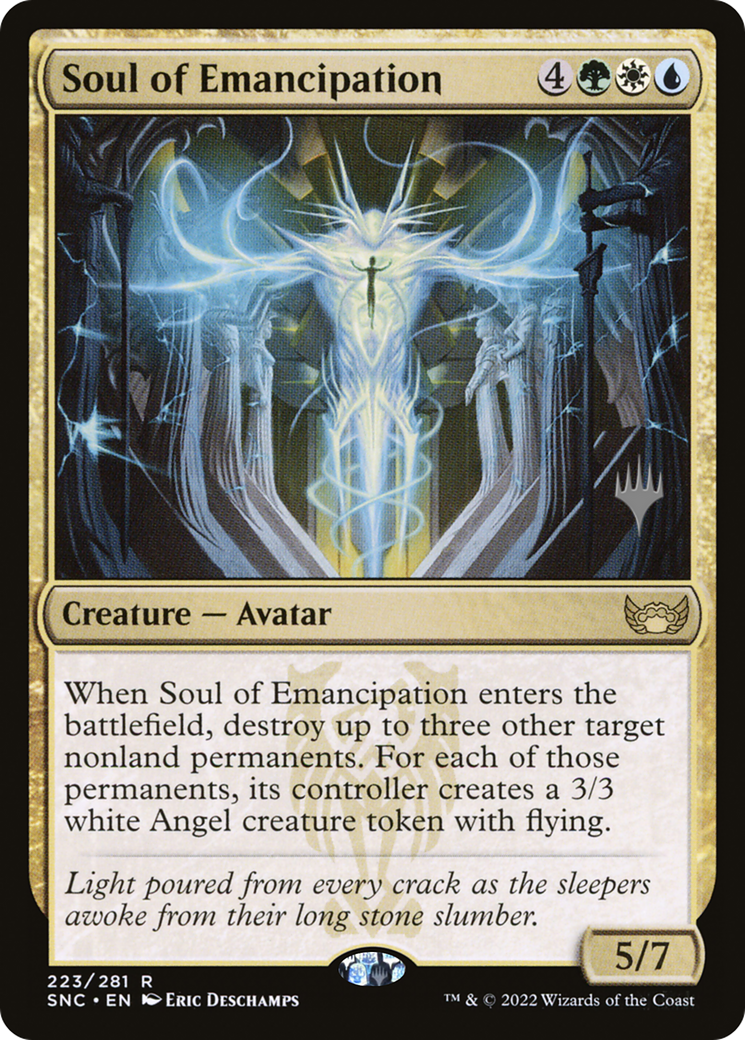 Soul of Emancipation (PSNC-223P) - Streets of New Capenna Promos Foil - Premium MTG Single from Wizards of the Coast - Just $0.08! Shop now at Game Crave Tournament Store