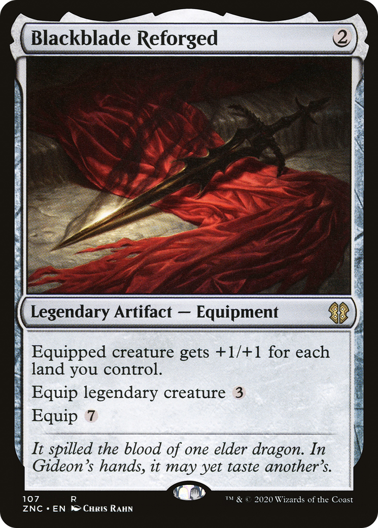 Blackblade Reforged (ZNC-107) - Zendikar Rising Commander - Premium MTG Single from Wizards of the Coast - Just $1.71! Shop now at Game Crave Tournament Store