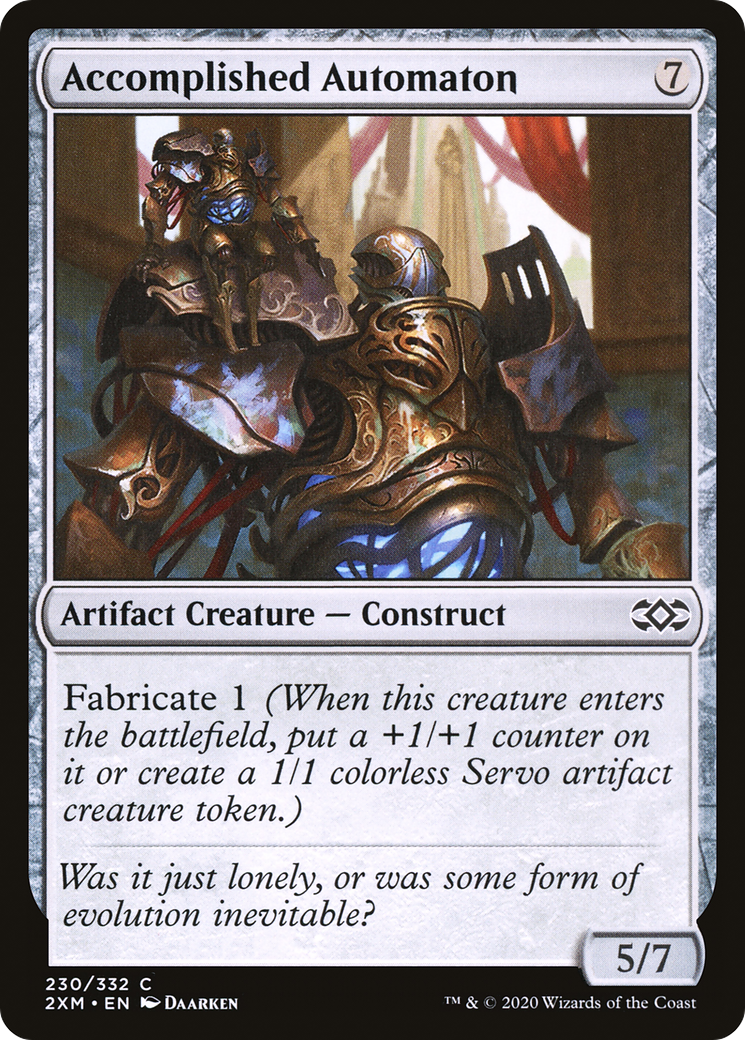 Accomplished Automaton (2XM-230) - Double Masters - Premium MTG Single from Wizards of the Coast - Just $0.08! Shop now at Game Crave Tournament Store