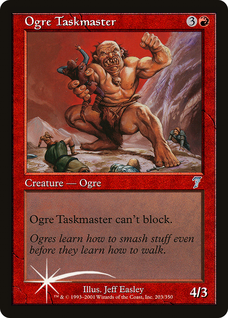 Ogre Taskmaster (7ED-203★) - Seventh Edition Foil - Premium MTG Single from Wizards of the Coast - Just $3.99! Shop now at Game Crave Tournament Store