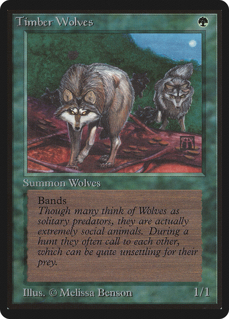 Timber Wolves (LEB-220) - Limited Edition Beta - Premium MTG Single from Wizards of the Coast - Just $79.99! Shop now at Game Crave Tournament Store