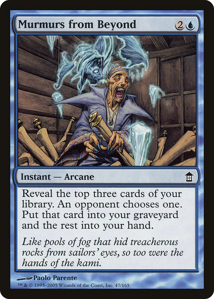 Murmurs from Beyond (SOK-047) - Saviors of Kamigawa Foil - Premium MTG Single from Wizards of the Coast - Just $0.11! Shop now at Game Crave Tournament Store