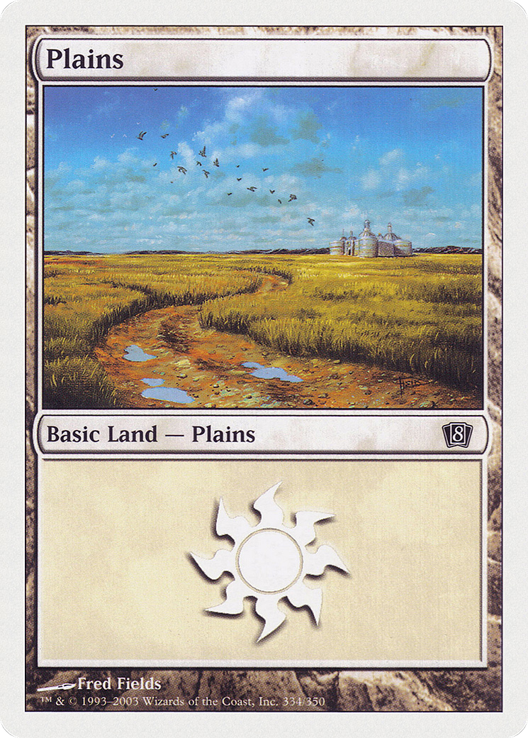 Plains (8ED-334) - Eighth Edition - Premium MTG Single from Wizards of the Coast - Just $0.13! Shop now at Game Crave Tournament Store