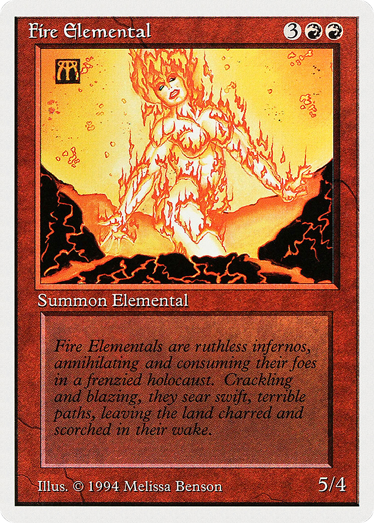 Fire Elemental (SUM-149) - Summer Magic / Edgar - Premium MTG Single from Wizards of the Coast - Just $0! Shop now at Game Crave Tournament Store