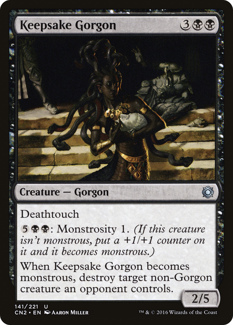 Keepsake Gorgon (CN2-141) - Conspiracy: Take the Crown - Premium MTG Single from Wizards of the Coast - Just $0.08! Shop now at Game Crave Tournament Store