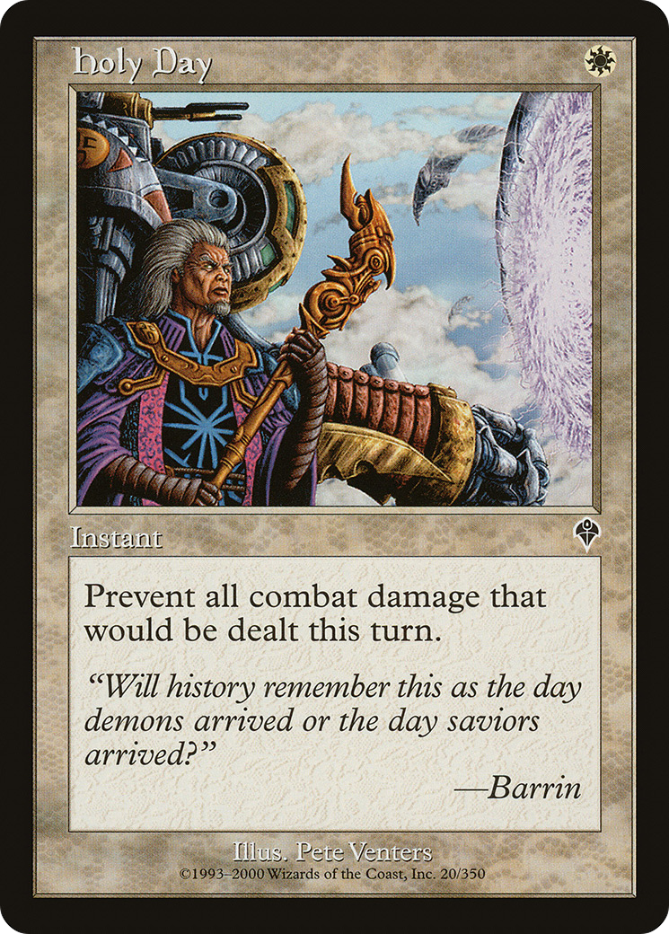 Holy Day (INV-020) - Invasion Foil - Premium MTG Single from Wizards of the Coast - Just $9.11! Shop now at Game Crave Tournament Store