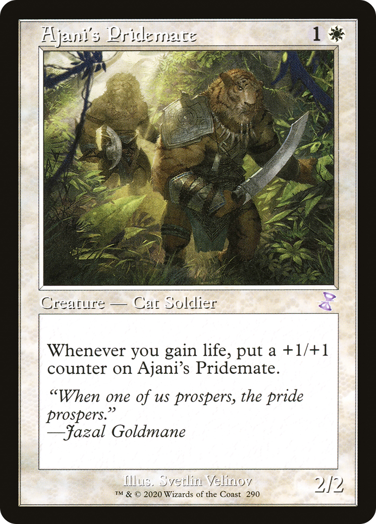 Ajani's Pridemate (TSR-290) - Time Spiral Remastered - Premium MTG Single from Wizards of the Coast - Just $0.09! Shop now at Game Crave Tournament Store