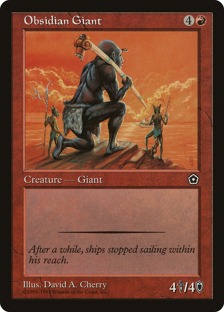 Obsidian Giant (P02-109) - Portal Second Age - Premium MTG Single from Wizards of the Coast - Just $0.08! Shop now at Game Crave Tournament Store