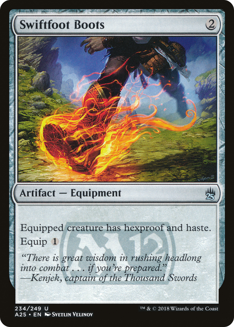Swiftfoot Boots (A25-234) - Masters 25 Foil - Premium MTG Single from Wizards of the Coast - Just $1.75! Shop now at Game Crave Tournament Store