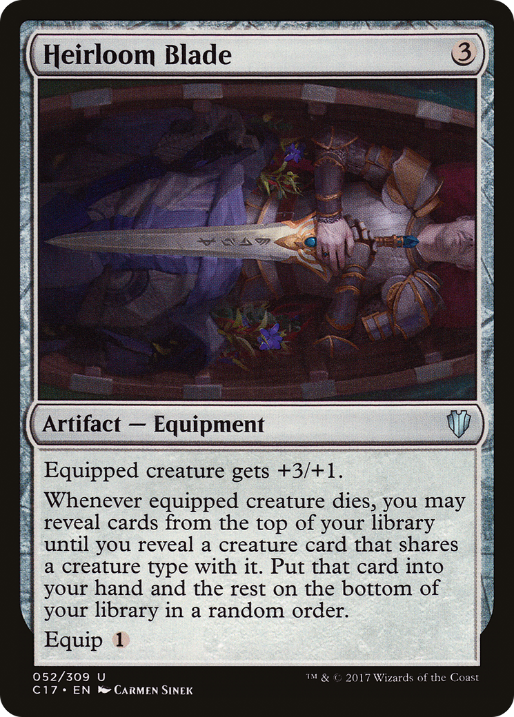 Heirloom Blade (C17-052) - Commander 2017 - Premium MTG Single from Wizards of the Coast - Just $0.25! Shop now at Game Crave Tournament Store