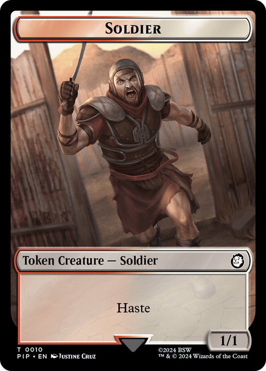 Soldier (TPIP-010) - Fallout Tokens - Premium MTG Single from Wizards of the Coast - Just $0! Shop now at Game Crave Tournament Store
