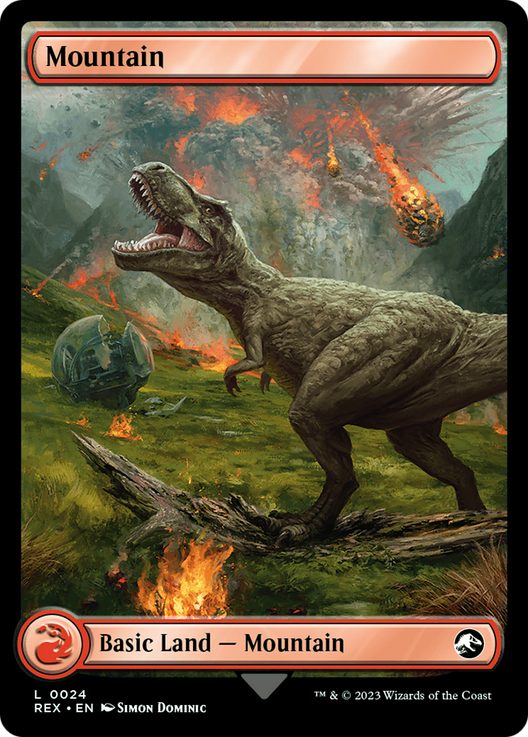 Mountain // Mountain (REX-024) - Jurassic World Collection Foil - Premium MTG Single from Wizards of the Coast - Just $1.68! Shop now at Game Crave Tournament Store