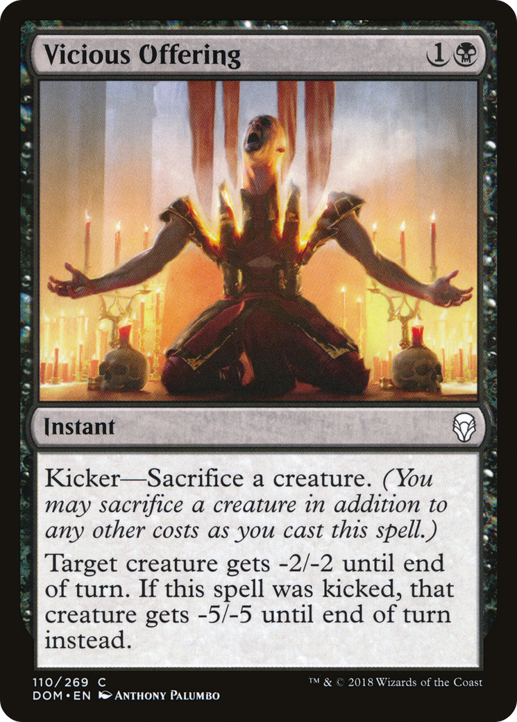Vicious Offering (DOM-110) - Dominaria - Premium MTG Single from Wizards of the Coast - Just $0.08! Shop now at Game Crave Tournament Store