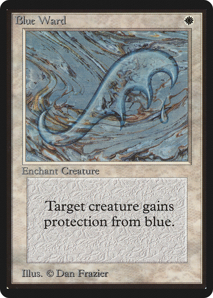Blue Ward (LEB-008) - Limited Edition Beta - Premium MTG Single from Wizards of the Coast - Just $2.74! Shop now at Game Crave Tournament Store