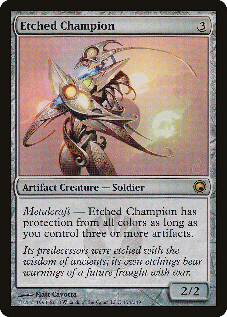 Etched Champion (SOM-154) - Scars of Mirrodin - Premium MTG Single from Wizards of the Coast - Just $0.55! Shop now at Game Crave Tournament Store