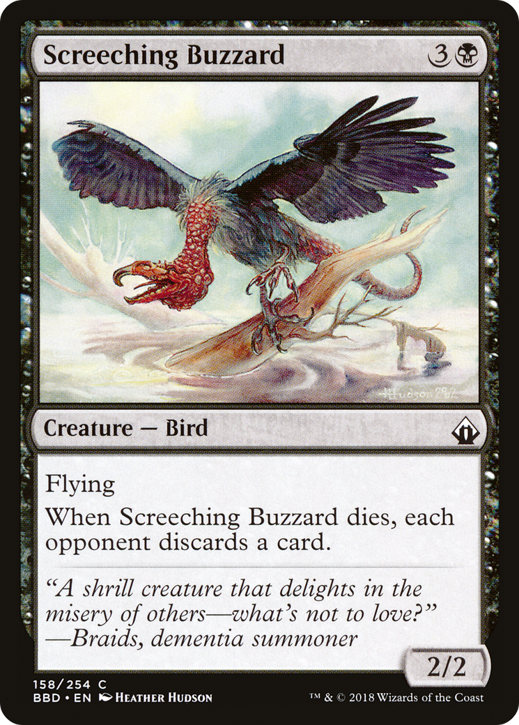 Screeching Buzzard (BBD-158) - Battlebond Foil - Premium MTG Single from Wizards of the Coast - Just $0.25! Shop now at Game Crave Tournament Store