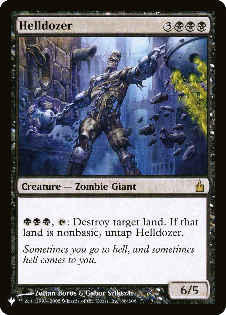 Helldozer (PLIST-525) - The List - Premium MTG Single from Wizards of the Coast - Just $0.54! Shop now at Game Crave Tournament Store