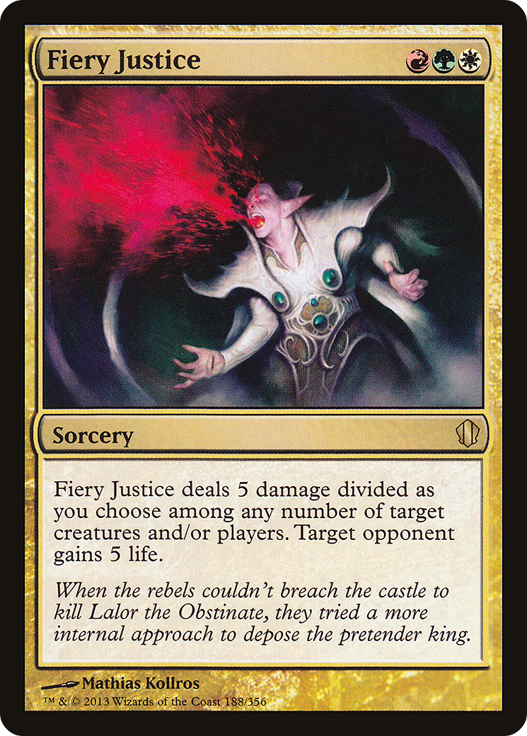 Fiery Justice (C13-188) - Commander 2013 - Premium MTG Single from Wizards of the Coast - Just $0.08! Shop now at Game Crave Tournament Store