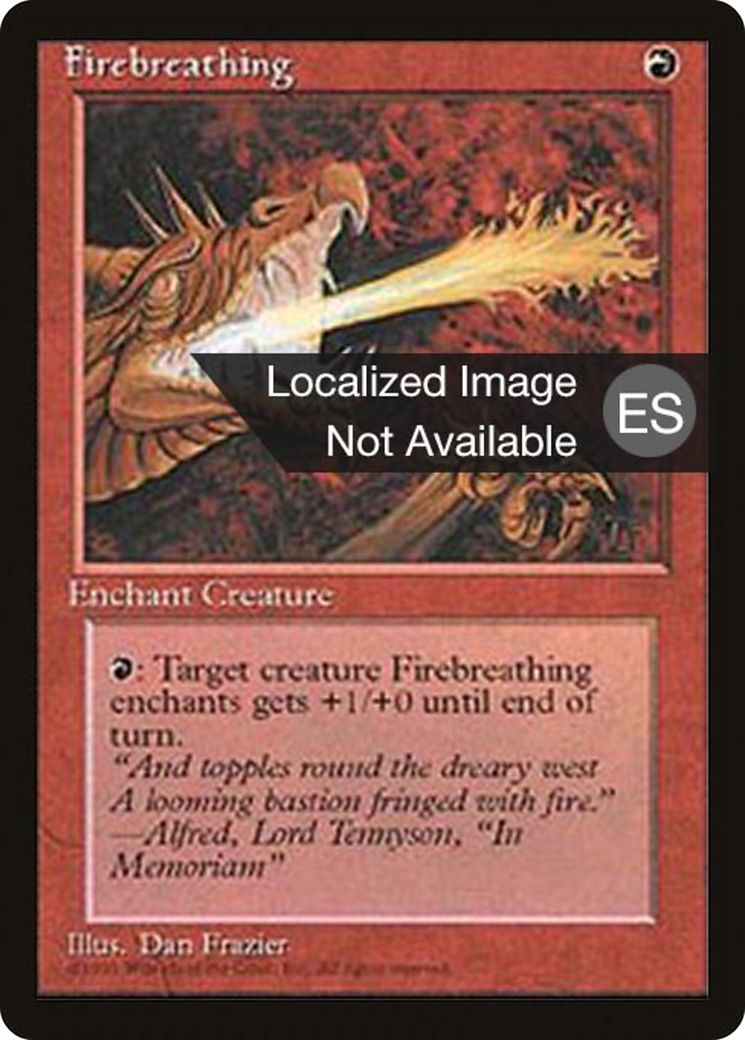 Firebreathing (4BB-193) - Fourth Edition Foreign Black Border - Premium MTG Single from Wizards of the Coast - Just $0.12! Shop now at Game Crave Tournament Store