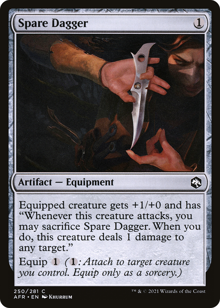 Spare Dagger (AFR-250) - Adventures in the Forgotten Realms Foil - Premium MTG Single from Wizards of the Coast - Just $0.08! Shop now at Game Crave Tournament Store
