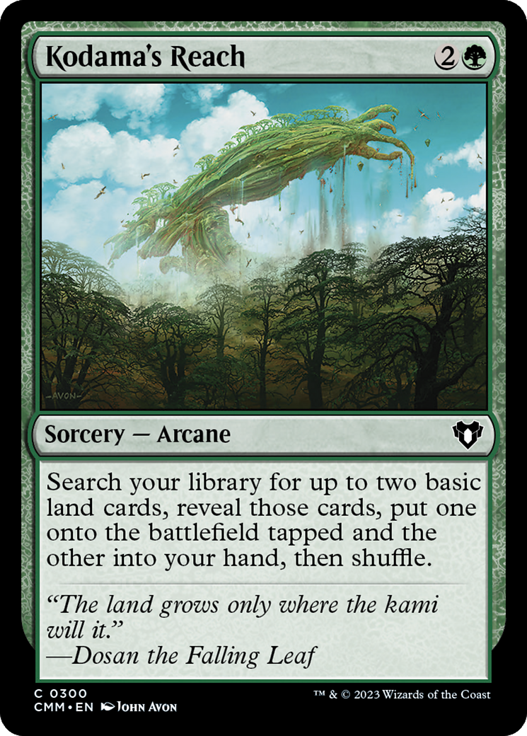 Kodama's Reach (CMM-300) - Commander Masters Foil - Premium MTG Single from Wizards of the Coast - Just $0.67! Shop now at Game Crave Tournament Store