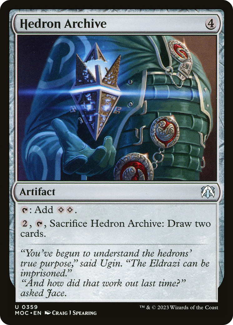 Hedron Archive (MOC-359) - March of the Machine Commander - Premium MTG Single from Wizards of the Coast - Just $0.08! Shop now at Game Crave Tournament Store
