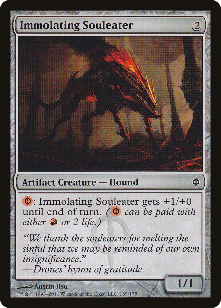 Immolating Souleater (NPH-139) - New Phyrexia Foil - Premium MTG Single from Wizards of the Coast - Just $0.52! Shop now at Game Crave Tournament Store