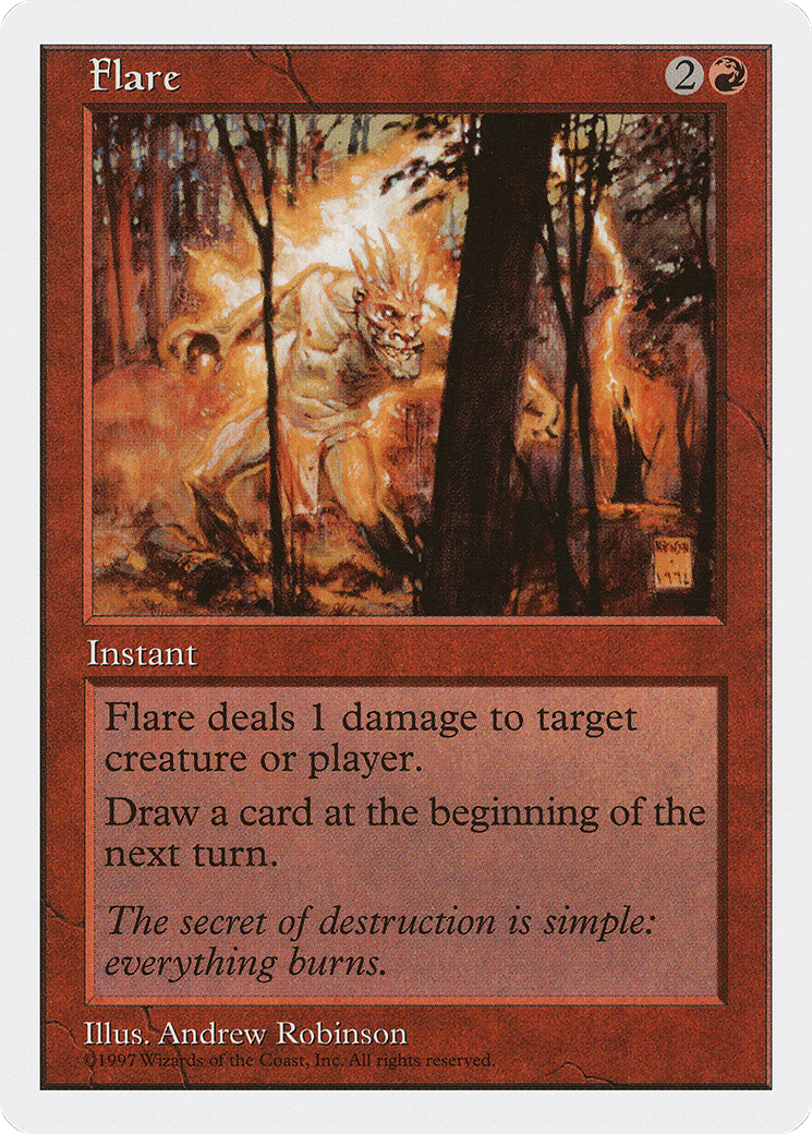 Flare (5ED-230) - Fifth Edition - Premium MTG Single from Wizards of the Coast - Just $0.08! Shop now at Game Crave Tournament Store