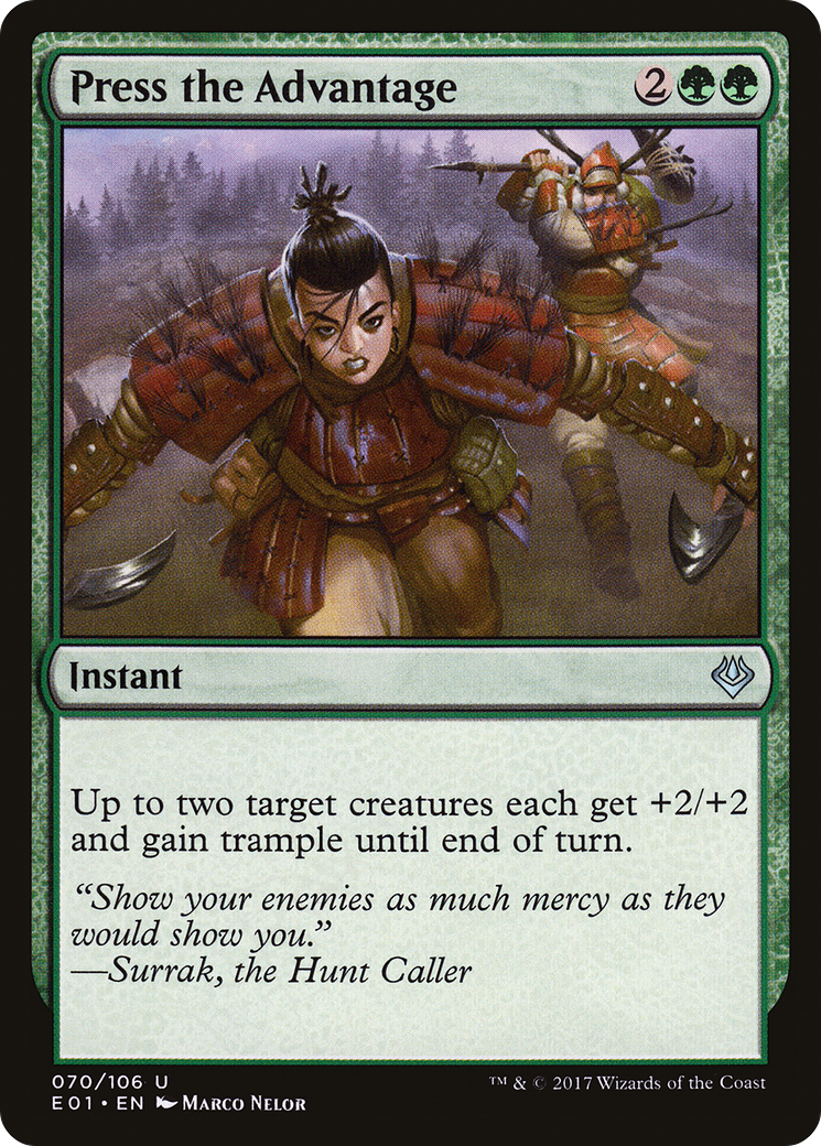 Press the Advantage (E01-070) - Archenemy: Nicol Bolas - Premium MTG Single from Wizards of the Coast - Just $0.08! Shop now at Game Crave Tournament Store