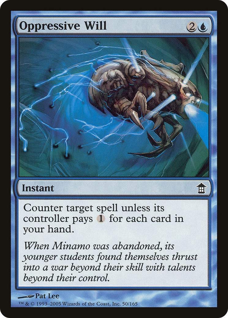 Oppressive Will (SOK-050) - Saviors of Kamigawa - Premium MTG Single from Wizards of the Coast - Just $0.08! Shop now at Game Crave Tournament Store