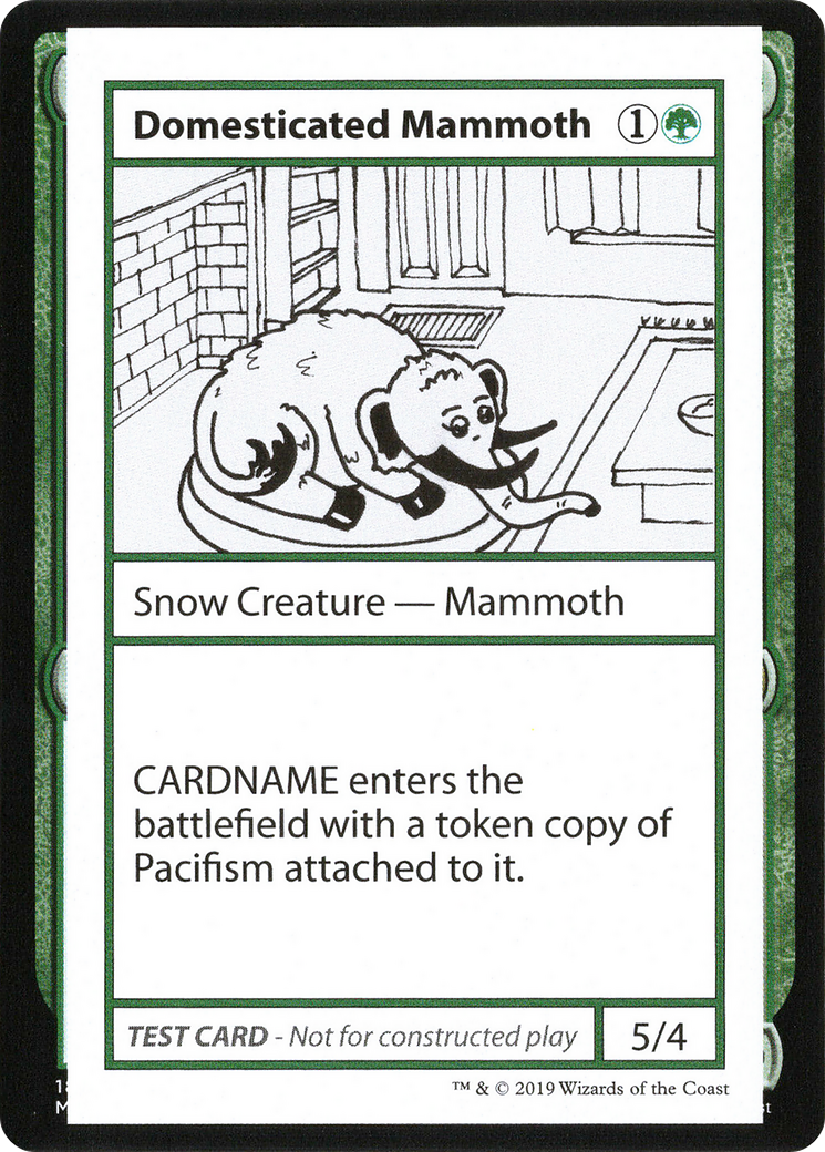 Domesticated Mammoth (CMB2-072) - Mystery Booster Playtest Cards 2021 - Premium MTG Single from Wizards of the Coast - Just $0.08! Shop now at Game Crave Tournament Store