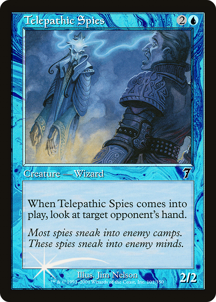 Telepathic Spies (7ED-101★) - Seventh Edition Foil - Premium MTG Single from Wizards of the Coast - Just $0.96! Shop now at Game Crave Tournament Store