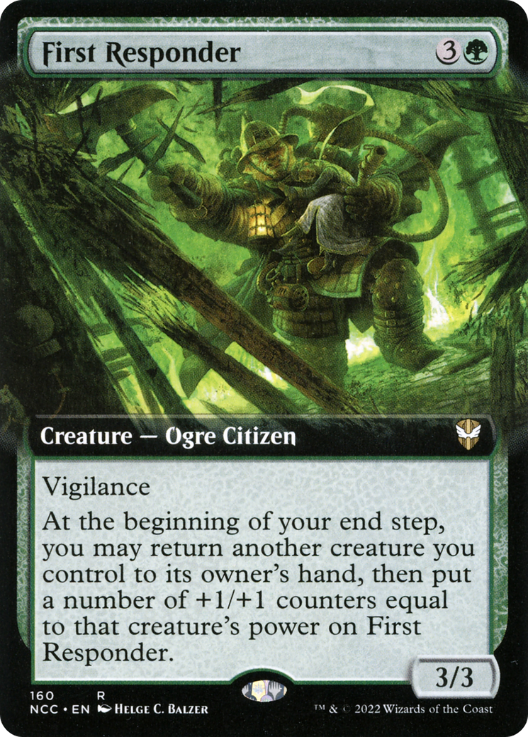 First Responder (NCC-160) - New Capenna Commander: (Extended Art) - Premium MTG Single from Wizards of the Coast - Just $0.26! Shop now at Game Crave Tournament Store