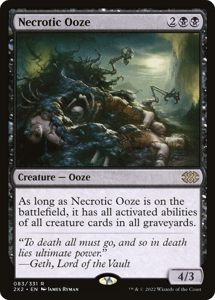 Necrotic Ooze (2X2-083) - Double Masters 2022 - Premium MTG Single from Wizards of the Coast - Just $0.79! Shop now at Game Crave Tournament Store