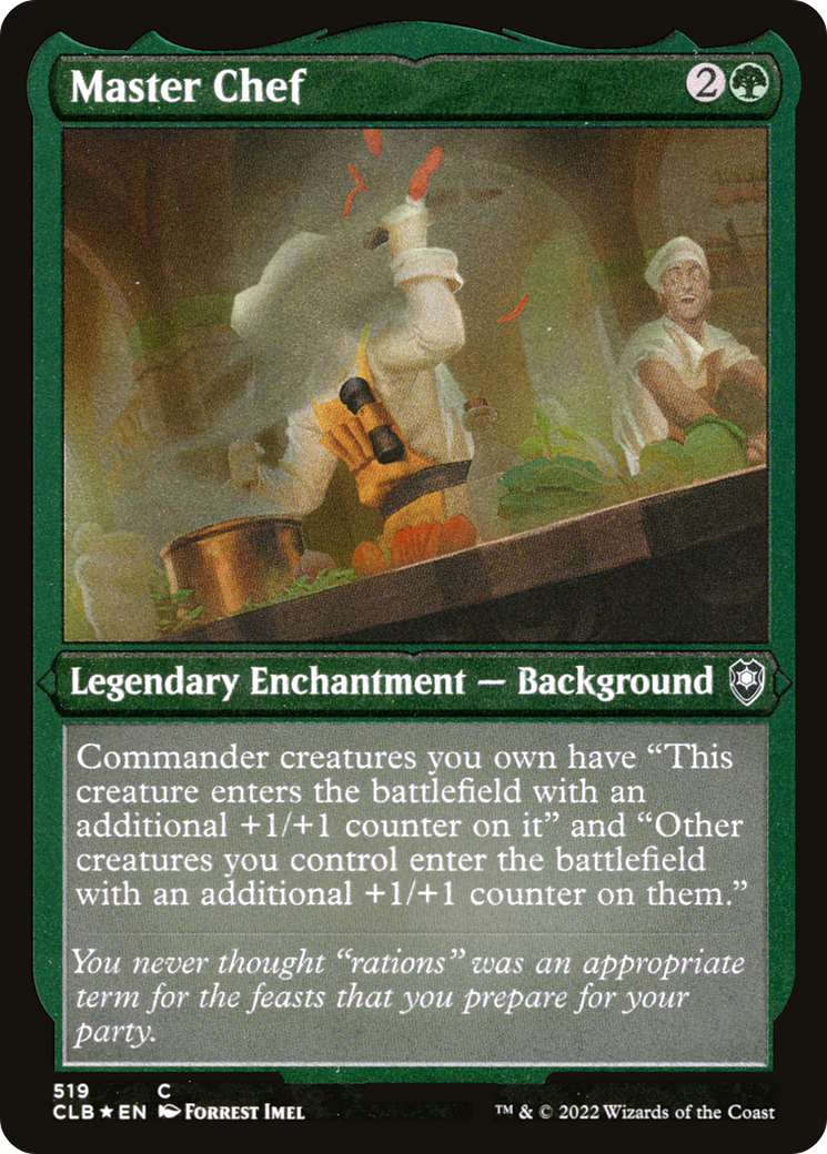 Master Chef (CLB-519) - Commander Legends: Battle for Baldur's Gate Etched Foil - Premium MTG Single from Wizards of the Coast - Just $0.08! Shop now at Game Crave Tournament Store