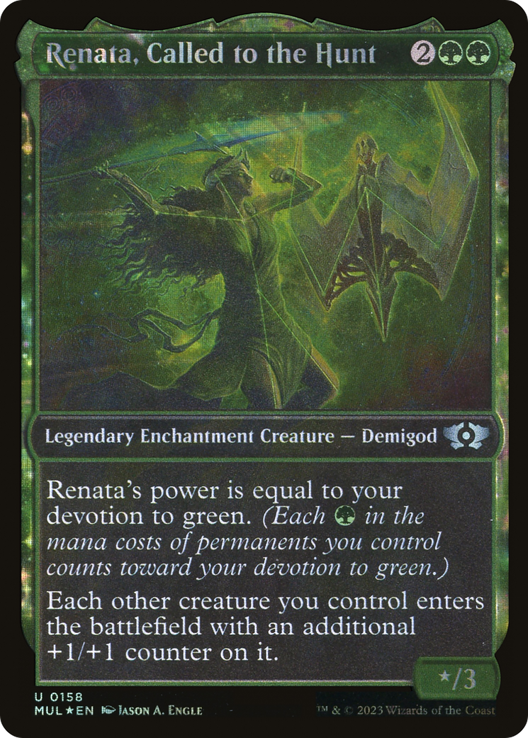 Renata, Called to the Hunt (MUL-158) - Multiverse Legends: (Showcase, nyxtouched) Foil - Premium MTG Single from Wizards of the Coast - Just $0.37! Shop now at Game Crave Tournament Store