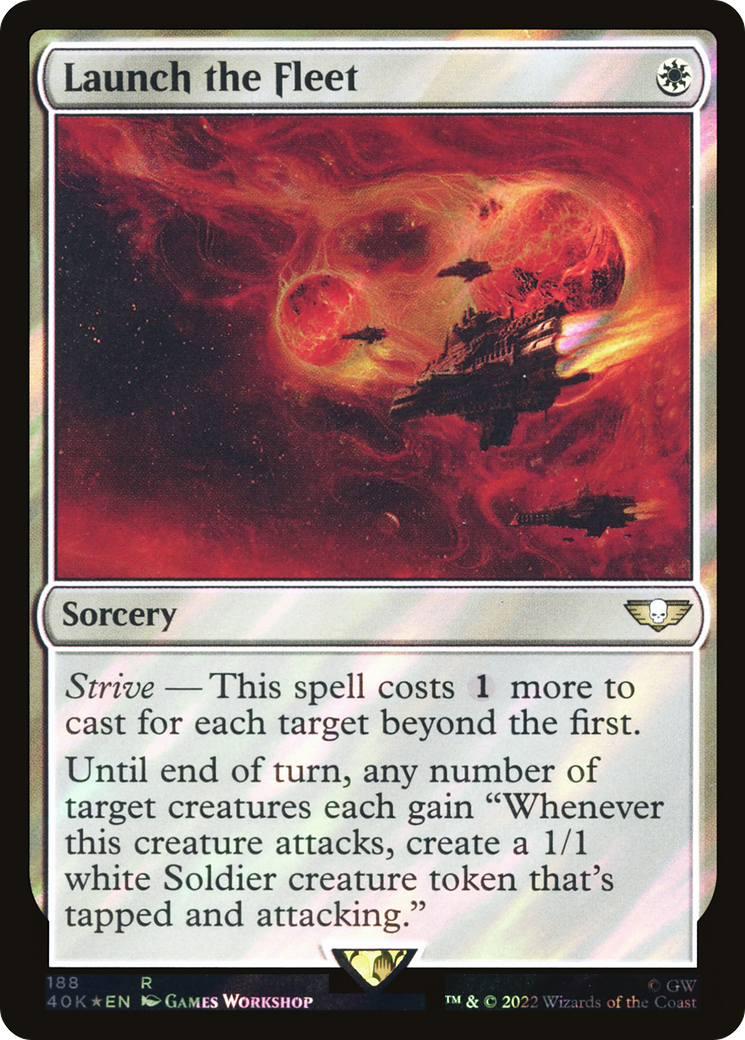 Launch the Fleet (40K-188★) - Warhammer 40,000 Commander Foil - Premium MTG Single from Wizards of the Coast - Just $0.14! Shop now at Game Crave Tournament Store