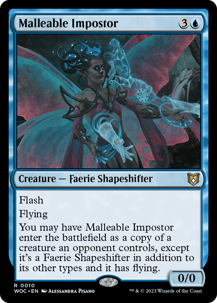 Malleable Impostor (WOC-010) - Wilds of Eldraine Commander - Premium MTG Single from Wizards of the Coast - Just $0.61! Shop now at Game Crave Tournament Store