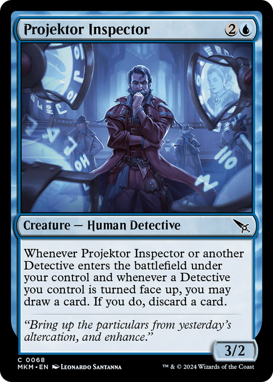 Projektor Inspector (MKM-068) - Murders at Karlov Manor Foil - Premium MTG Single from Wizards of the Coast - Just $0.25! Shop now at Game Crave Tournament Store