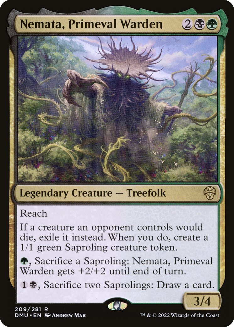 Nemata, Primeval Warden (DMU-209) - Dominaria United Foil - Premium MTG Single from Wizards of the Coast - Just $0.18! Shop now at Game Crave Tournament Store