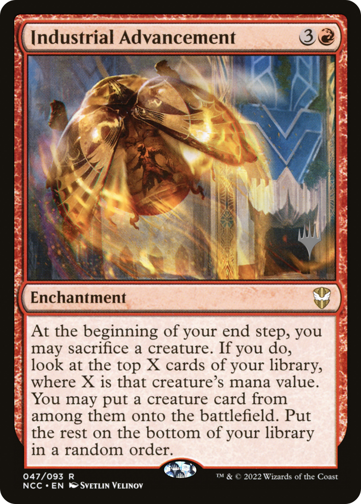 Industrial Advancement (PNCC-47P) - New Capenna Commander Promos Foil - Premium MTG Single from Wizards of the Coast - Just $3.35! Shop now at Game Crave Tournament Store