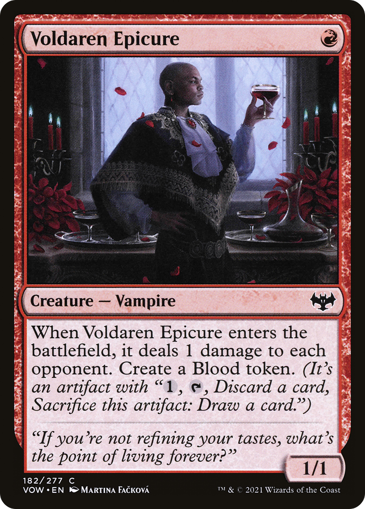 Voldaren Epicure (VOW-182) - Innistrad: Crimson Vow - Premium MTG Single from Wizards of the Coast - Just $0.08! Shop now at Game Crave Tournament Store