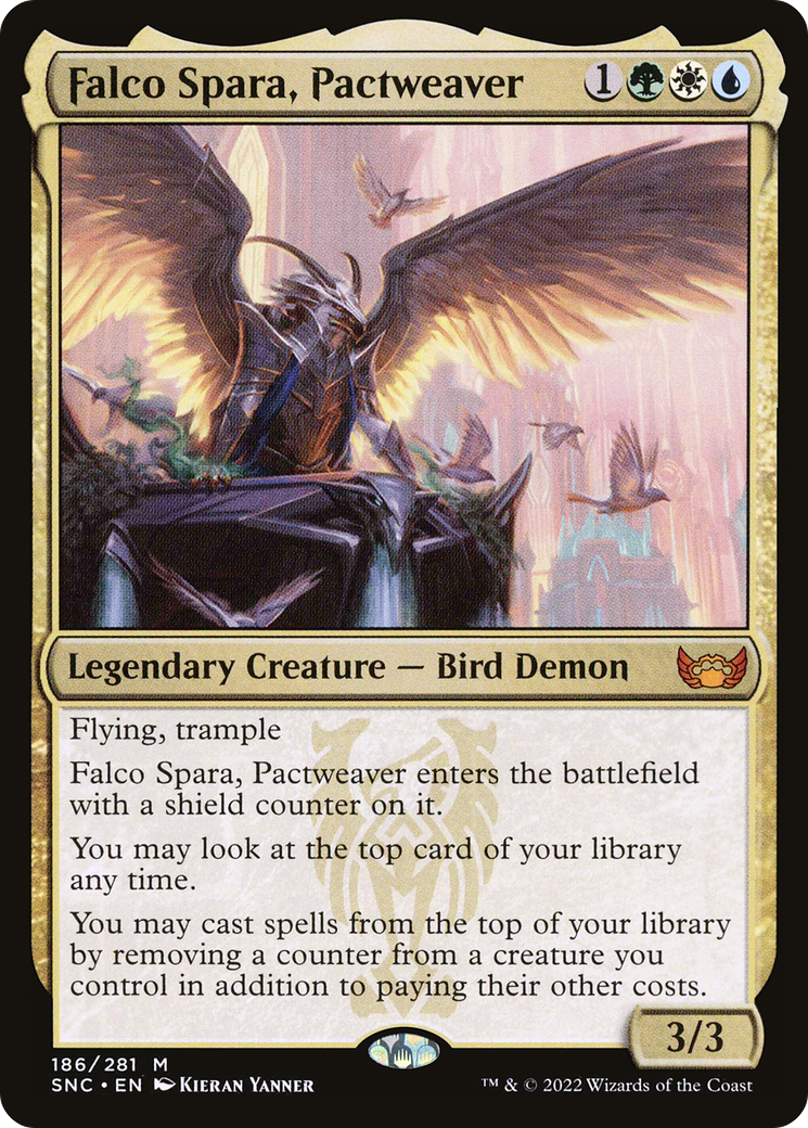 Falco Spara, Pactweaver (SNC-186) - Streets of New Capenna - Premium MTG Single from Wizards of the Coast - Just $2.07! Shop now at Game Crave Tournament Store