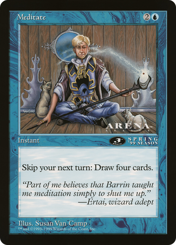 Meditate (OLEP-076) - Oversized League Prizes - Premium MTG Single from Wizards of the Coast - Just $0! Shop now at Game Crave Tournament Store