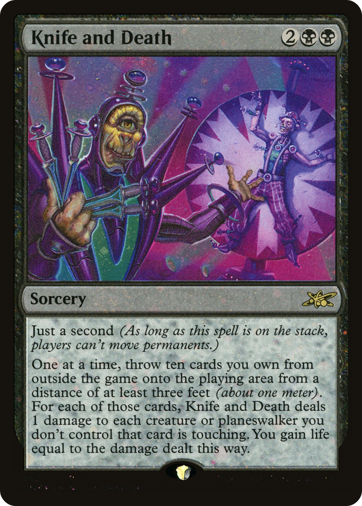Knife and Death (UNF-363) - Unfinity Foil - Premium MTG Single from Wizards of the Coast - Just $0.08! Shop now at Game Crave Tournament Store