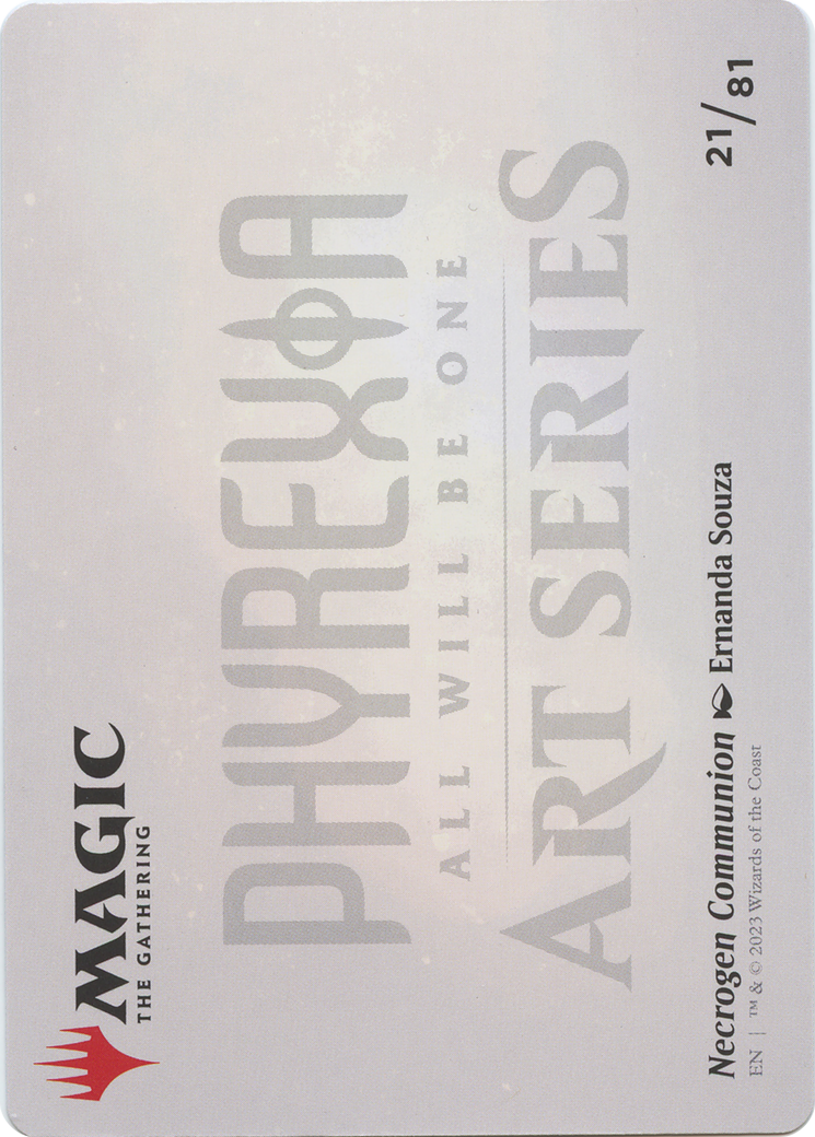 Necrogen Communion // Necrogen Communion (AONE-021) - Phyrexia: All Will Be One Art Series (Borderless) - Premium MTG Single from Wizards of the Coast - Just $0! Shop now at Game Crave Tournament Store