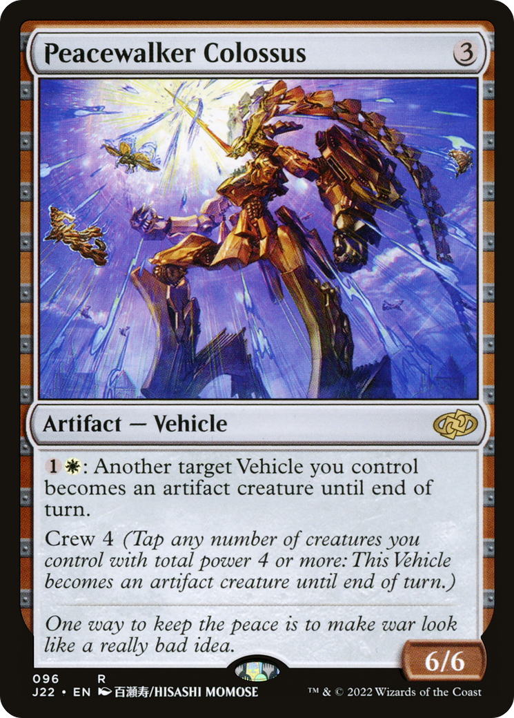 Peacewalker Colossus (J22-096) - Jumpstart 2022 - Premium MTG Single from Wizards of the Coast - Just $0.08! Shop now at Game Crave Tournament Store