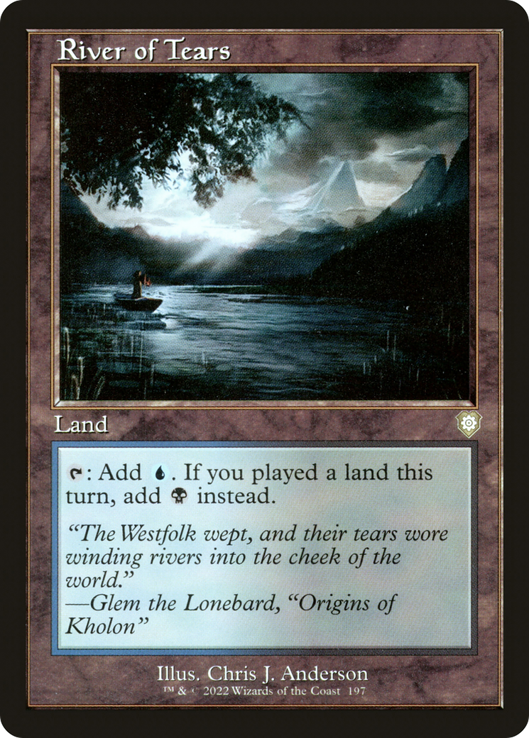 River of Tears (BRC-197) - The Brothers' War Commander - Premium MTG Single from Wizards of the Coast - Just $0.08! Shop now at Game Crave Tournament Store